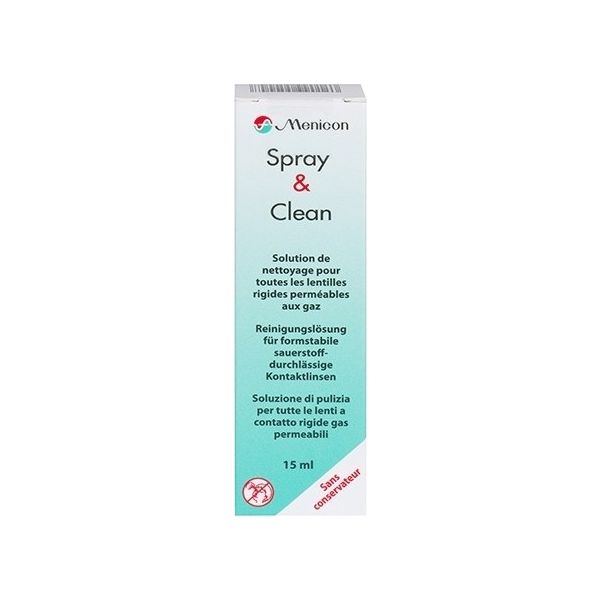Menicon Spray & Clean - Produit pour lentilles