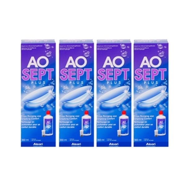 AOSEPT Plus 4 x 360 ml - Produit pour lentilles